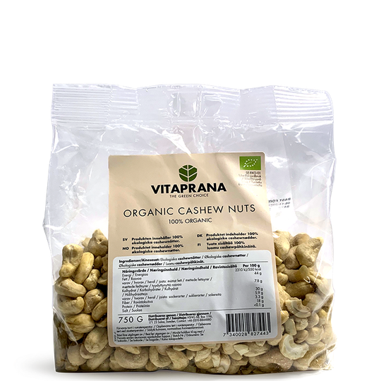 Organic Cashew Nuts, 750g