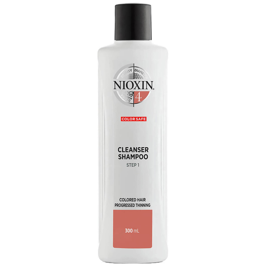NIOXIN 3-Part System 4 Cleanser Shampoo for Coloured Hair with Progressed Thinning -shampoo, 300 ml
