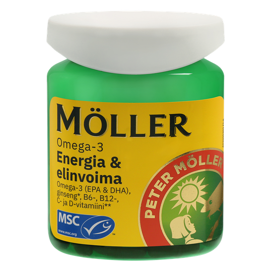 Möller Omega-3 Energia & elinvoima 60 kaps