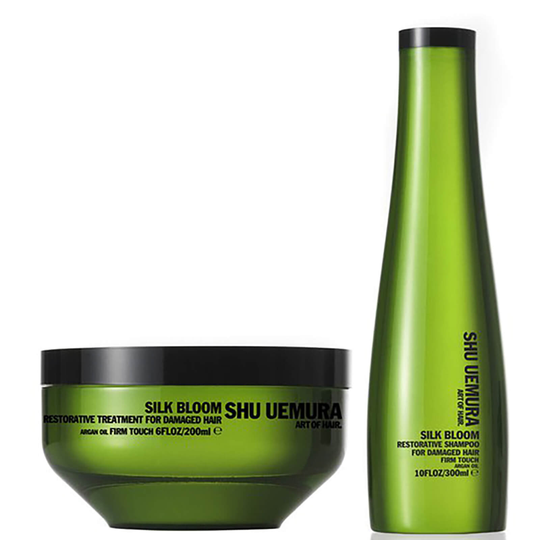 Shu Uemura Art of Hair Silk Bloom -shampoo (300ml) ja -hoitoaine (200ml)