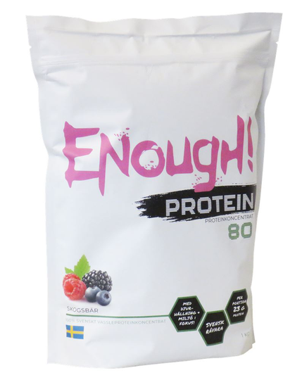 Enough Tarpeeksi Proteiinikonsentraattia 80 Metsämarja 1kg