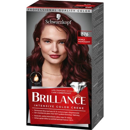 Schwarzkopf Brillance Hair Color 876 Noble Mahogany
