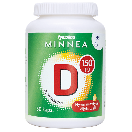 Minnea D-vitamiini 150 mikrog 150 kaps