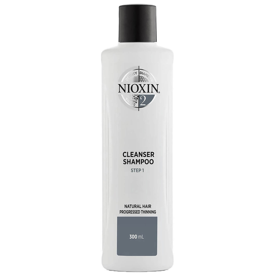 NIOXIN 3-Part System 2 Cleanser Shampoo for Natural Hair with Progressed Thinning -shampoo, 300 ml