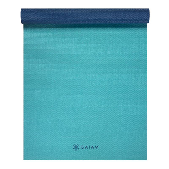 Gaiam Open Sea 2-Color Yoga Mat 4mm Classic