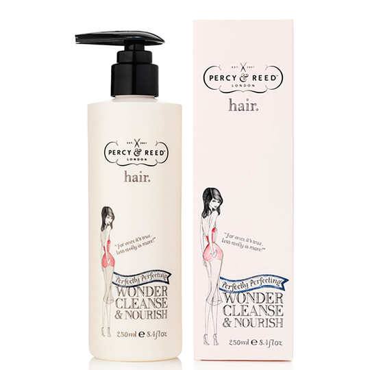 Percy & Reed Perfectly Perfecting Wonder Cleanse & Nourish -puhdistava ja ravitseva hoitoaine, 250ml
