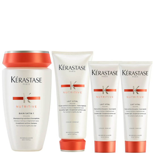 Kerastase Nutritive Bain Satin and Lait Vital Travel Size Bundle