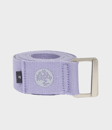 Manduka Align yoga strap – Superkevyt ja kestävä joogavyö luomupuuvillasta, Lavender / 8'