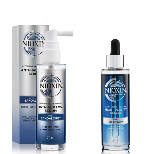 NIOXIN Anti-Hairloss Day and Night Regimen Set -hoitosarja
