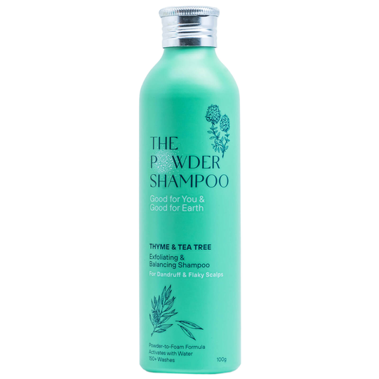 The Powder Shampoo Exfoliating & Balancing Shampoo 100g (Thyme & Tea Tree)
