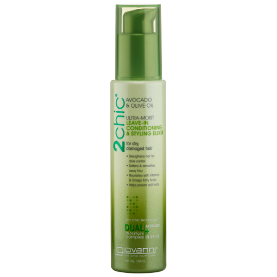 Giovanni Ultra-Moist Leave In Conditioner & Styling Elixir -hiuksiin jätettävä hoitoaine ja muotoilueliksiiri 118ml