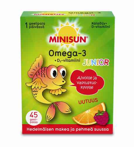 Minisun Omega-3 Junior 45 geelipalaa