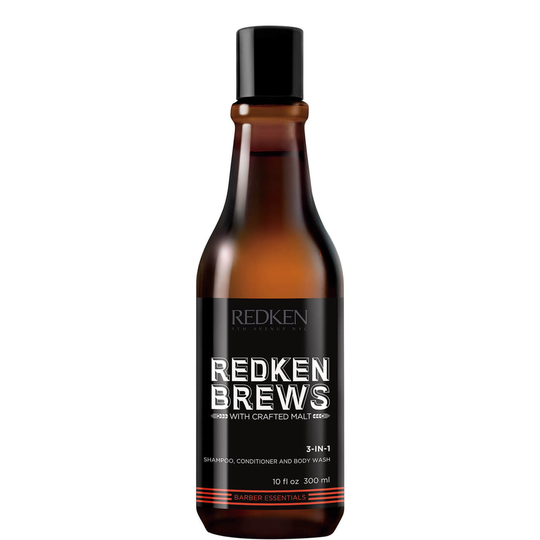Redken Brews Shampoo, Conditioner and Body Wash -pesuaine hiuksille ja vartalolle, 300ml