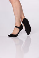 Shashi Sweet -pilates-/joogasukka (Black Silver Trim)