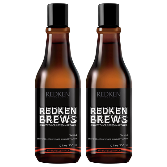 Redken Brews Men's 3 in 1 Shampoo Duo -shampoosetti