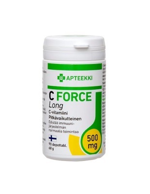 Apteekki C Force Long 500 mg 90 depottablettia