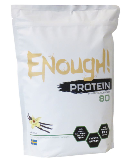 Enough Tarpeeksi Proteiinikonsentraattia 80 Vanilja 1kg