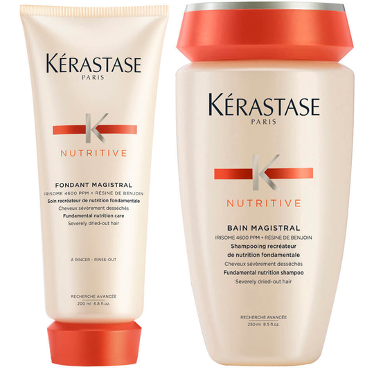 Kérastase Nutritive -setti: Fondant Magistral -hoitoaine 200ml ja Bain Magistral -shampoo 250ml