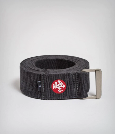 Manduka Align yoga strap – Superkevyt ja kestävä joogavyö luomupuuvillasta, Thunder / 8'