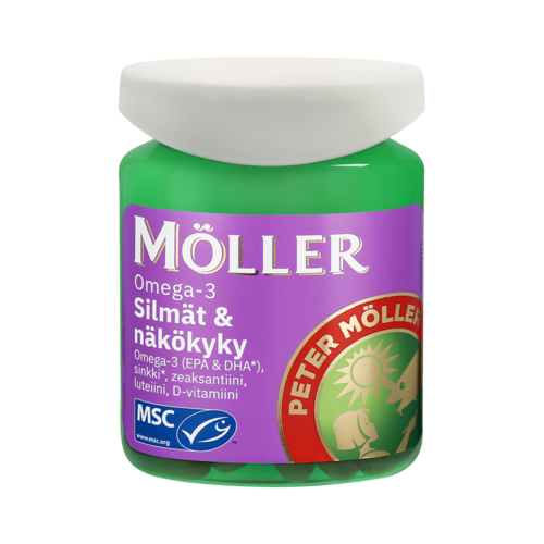 Möller Omega-3 silmät+näkökyky 80 kapselia