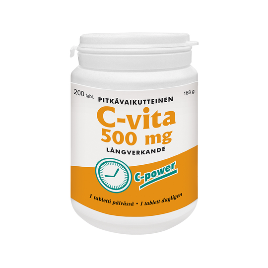 C-Vita 500 mg pitkävaikutteinen 200 tabl