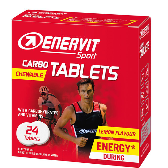 Enervit E.SPORT Carb Tablets (Sitruuna) 24 kpl tabl.
