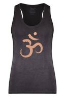 Urban Goddess Om Yoga Tank -joogatoppi (Off Black)