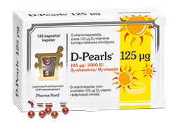 Pharma Nord D-Pearls 125 mikrog 120 kpl