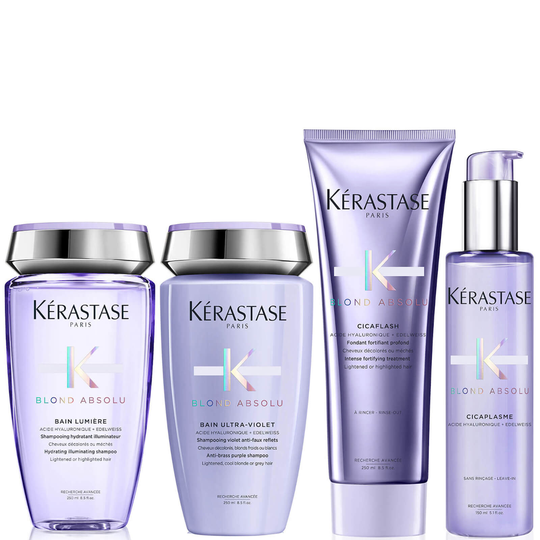 Kérastase Blond Absolu Shine, Strength, Neutralising and Heat Protection Routine