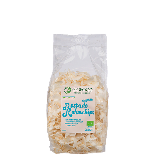 Paahdetut kookoshiutaleet, EKO, 250 g