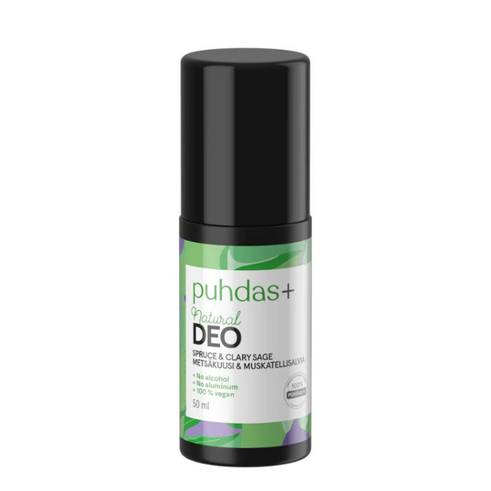 Puhdas+ Natural DEO Metsäkuusi & Muskatellisalvia 50 ml