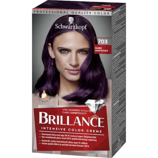 Schwarzkopf Brillance Hair Color 703 Dark Amethyst