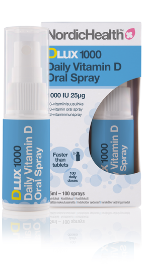 Nordic Health DLux 1000 D3 25 mikrog 15 ml -suusuihke