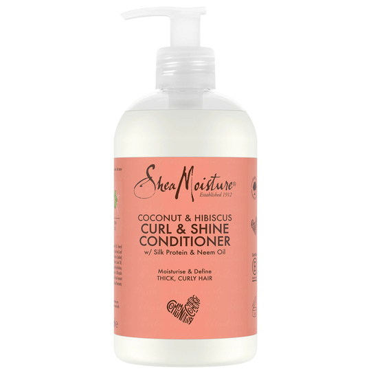Shea Moisture Coconut & Hibiscus Curl & Shine -hoitoaine 379ml