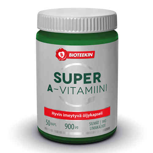 Bioteekin Super A-vitamiini 50 kapselia
