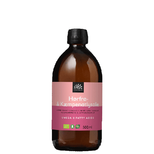 Pellavansiemen- & jättihelokkiöljy Luomu, 500 ml