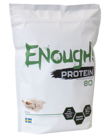 Enough Tarpeeksi Proteiinipohjaa 80 Natural 1kg
