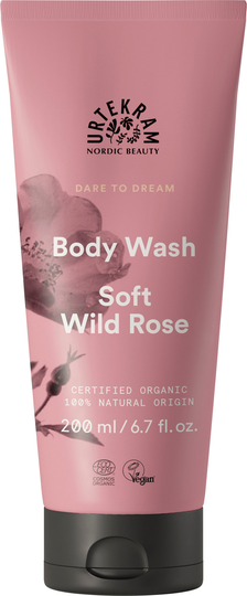 Urtekram Soft Wild Rose Body wash suihkusaippua 200ml Luomu