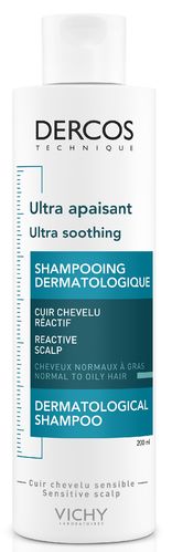 Vichy Dercos Ultra Soothing Shampoo normal to oily hair 200 ml