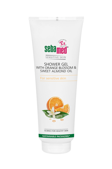 Sebamed Suihkugeeli appelsiininkuk&manteliöljy 250 ml suihkugeeli