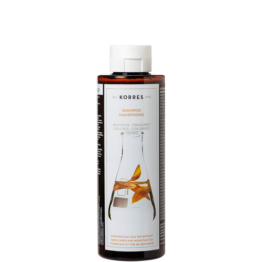 KORRES Natural Sunflower and Mountain Tea -shampoo värjätyille hiuksille 250ml