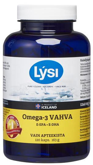 Lysi Omega-3 apteekkarin vahva 120 kaps