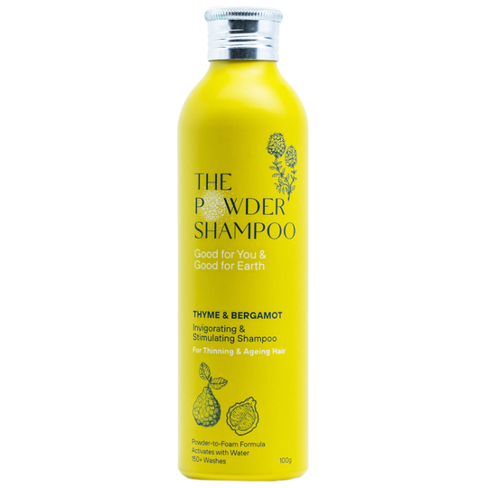 The Powder Shampoo Invigorating & Stimulating Shampoo 100g (Thyme & Bergamot)