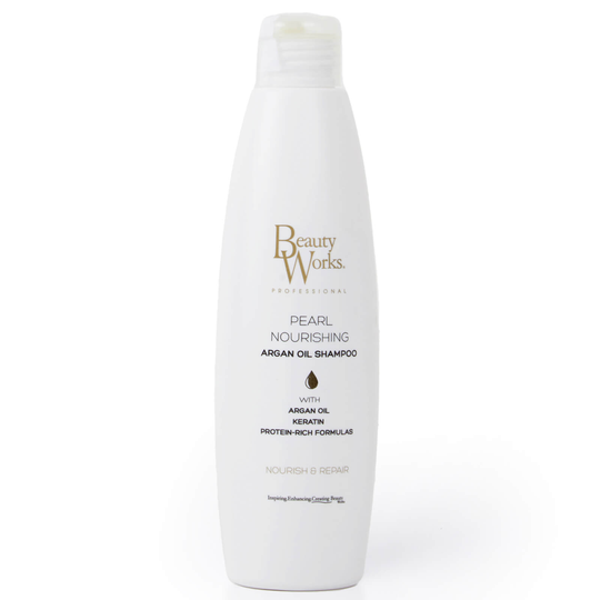 Beauty Works Pearl Nourishing Argan Shampoo -ravitseva arganöljyshampoo