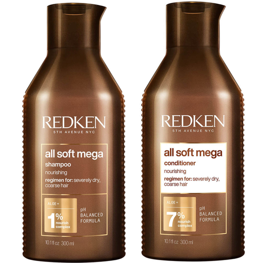 Redken All Soft Mega Shampoo and Conditioner Duo -shampoo ja hoitoaine