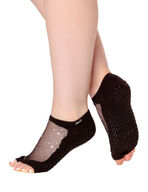 Shashi Star Open Toe -pilates-/joogasukka (musta)