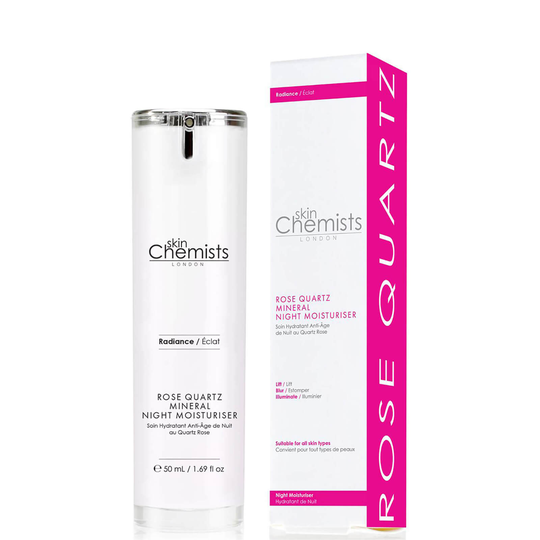 skinChemists London Rose Quartz Mineral Night Moisturiser -kosteuttava yövoide 50ml