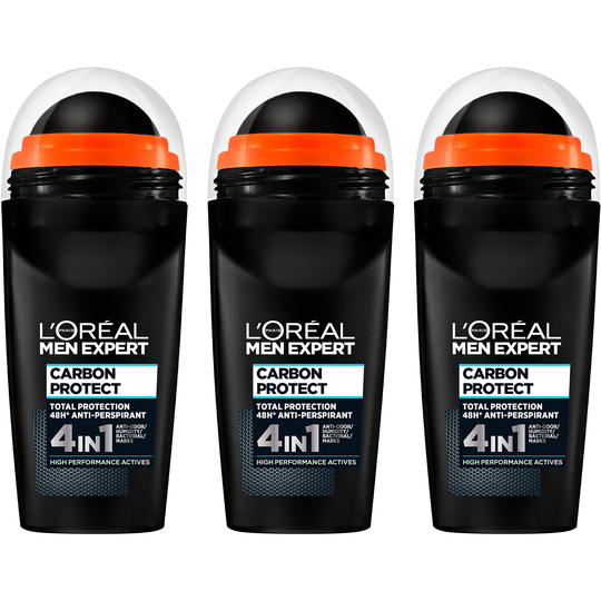 Loreal Paris Men Expert Deo Carbon Protect Intense Roll-on Trio