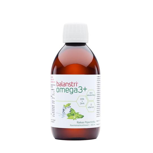 Balanstri Omega 3+ Raikas piparminttu 300 ml