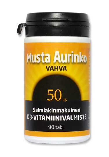 Musta Aurinko Vahva D3 50 mikrog 90 tabl